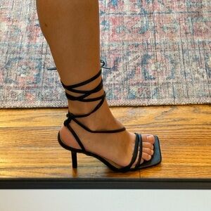 Black Strappy Heels